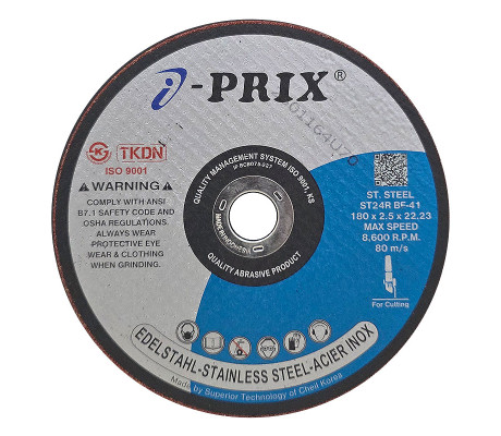 ĐÁ CẮT INOX IPRIX ST24 180 X 2.5 X 22.23MM